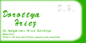 dorottya hricz business card